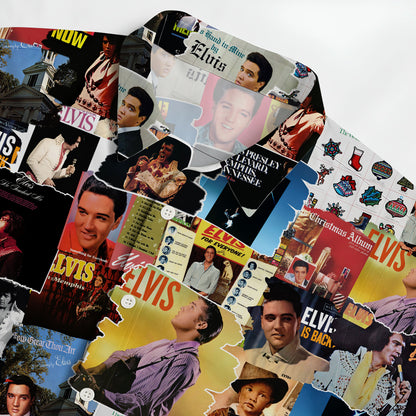 Elvis Presley Albums Covers Collage Unisex Hawaiian Shirt