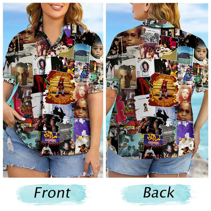 Hip-hop Albums Covers Collage Unisex Hawaiian Shirt