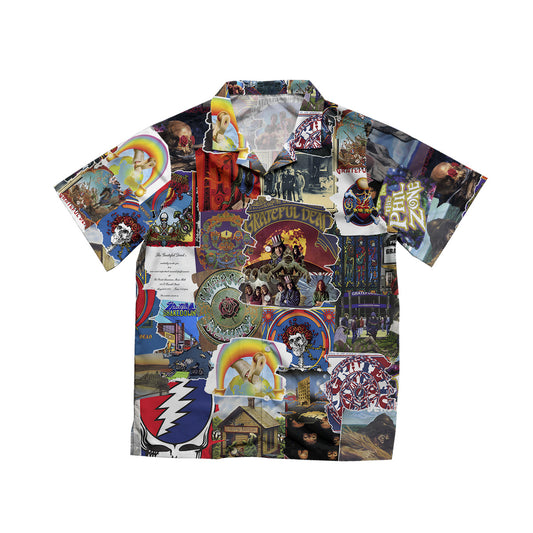 Grateful Dead Albums Covers Collage Unisex Hawaiian Shirt