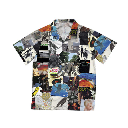 Essential Rock Albums Covers Collage Unisex Hawaiian Shirt