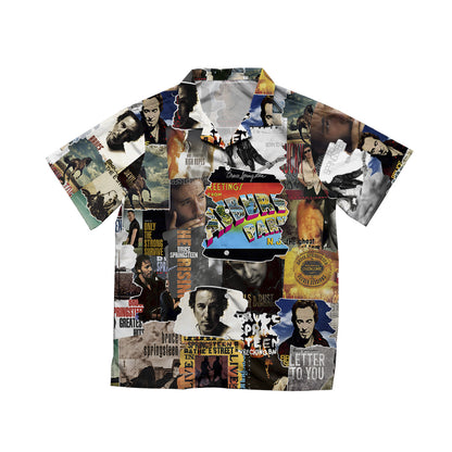 Bruce Springsteen Albums Covers Collage Unisex Hawaiian Shirt