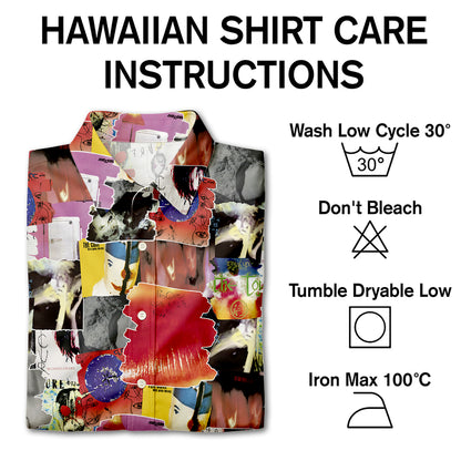 The Cure Albums Covers Collage Unisex Hawaiian Shirt