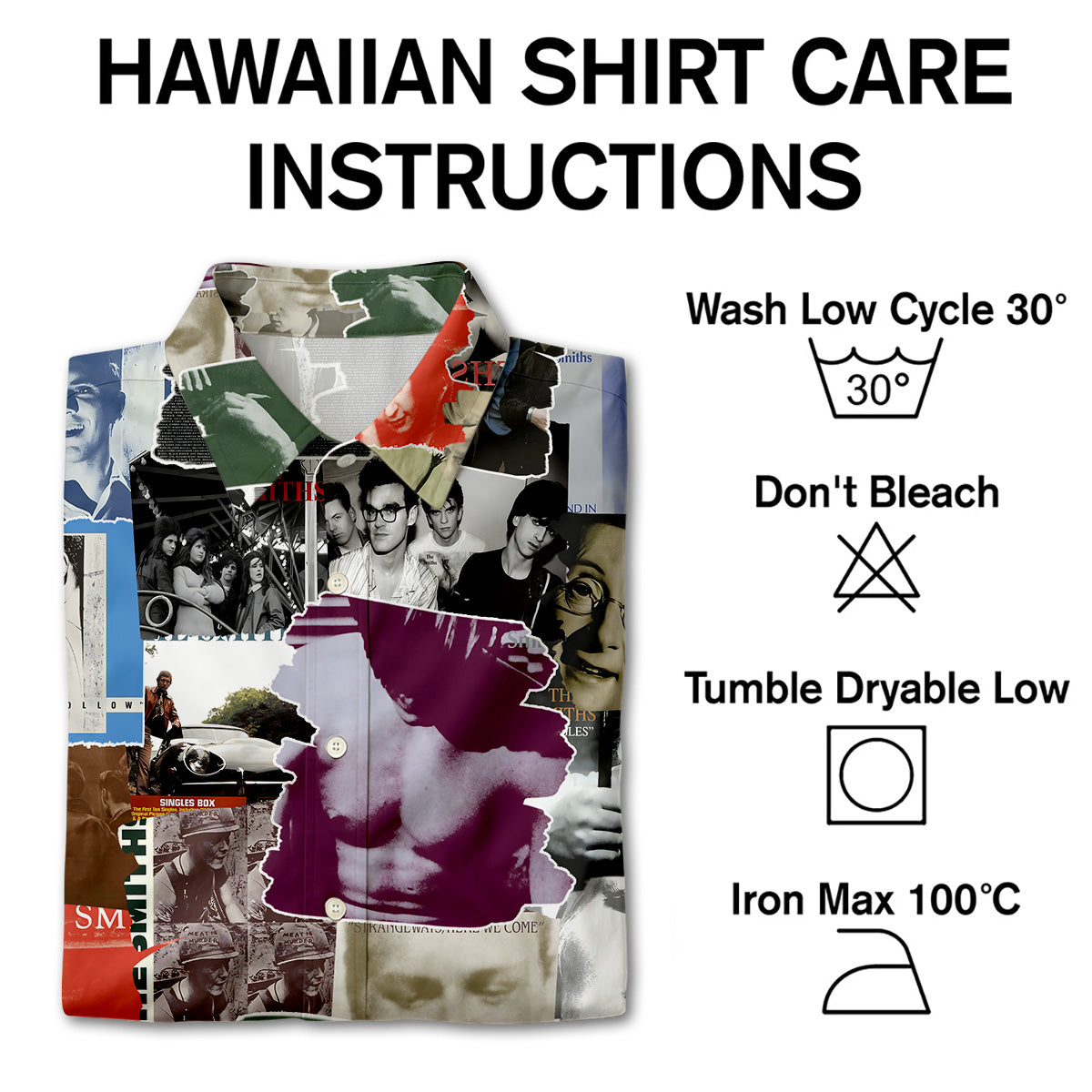 The Smiths Albums Covers Collage Unisex Hawaiian Shirt