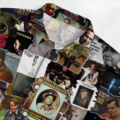 70's Country Albums Covers Collage Unisex Hawaiian Shirt