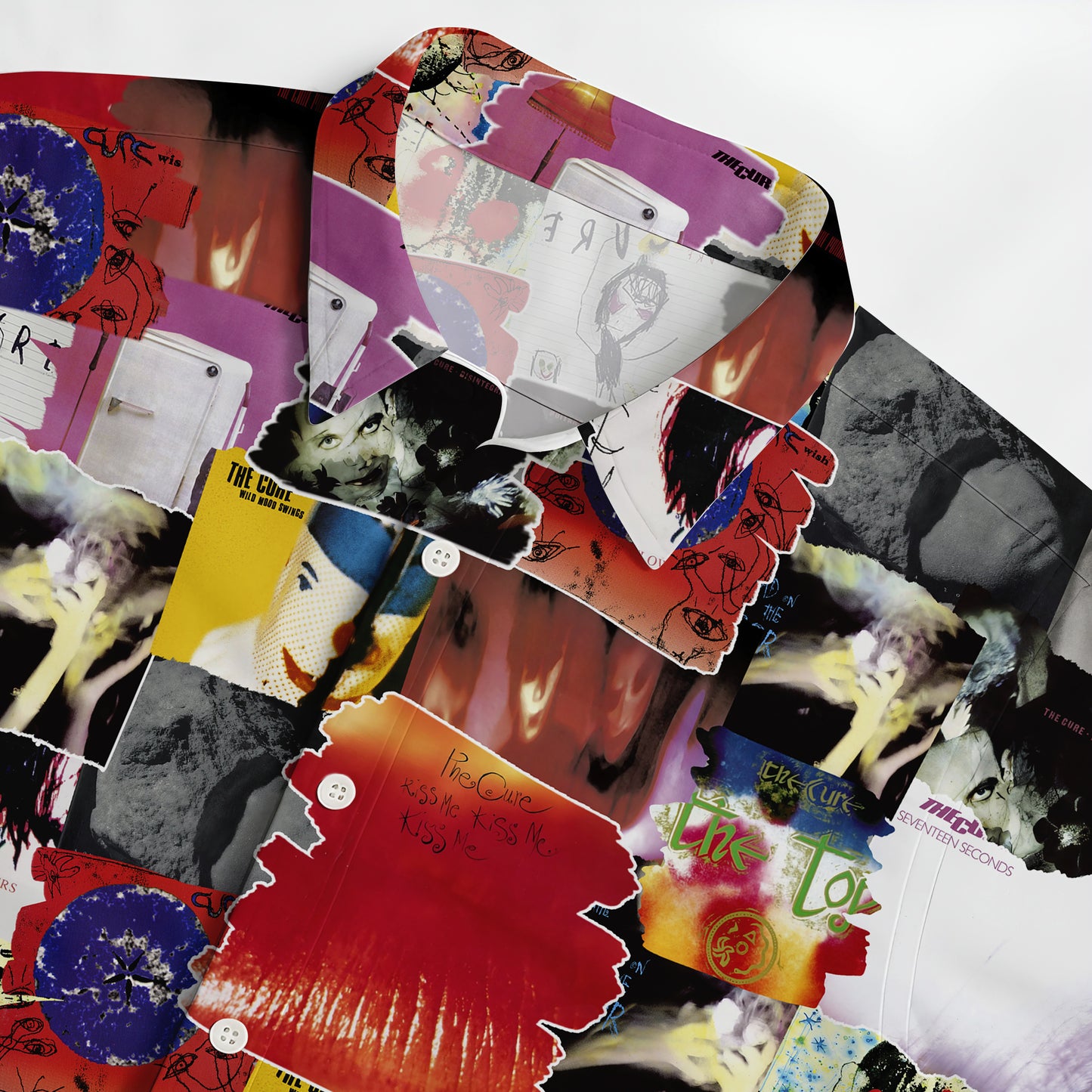The Cure Albums Covers Collage Unisex Hawaiian Shirt