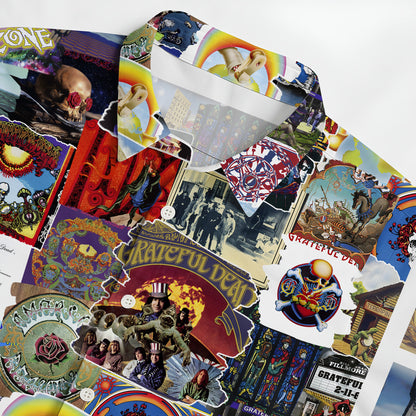 Grateful Dead Albums Covers Collage Unisex Hawaiian Shirt