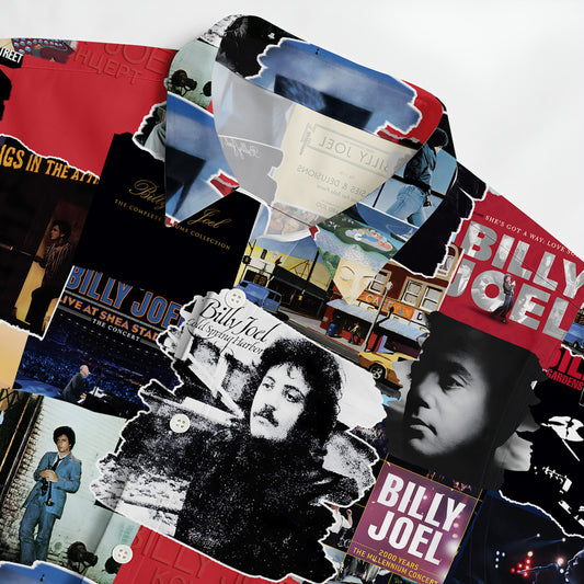 Billy Joel Albums Covers Collage Unisex Hawaiian Shirt