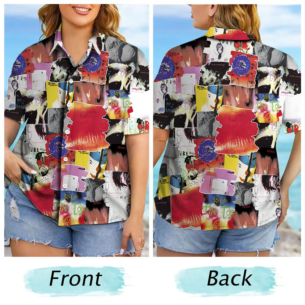 The Cure Albums Covers Collage Unisex Hawaiian Shirt