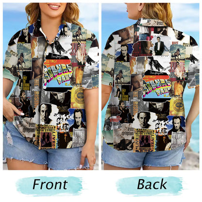 Bruce Springsteen Albums Covers Collage Unisex Hawaiian Shirt