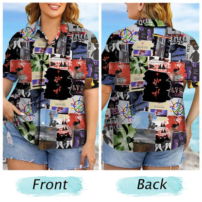 Depeche Mode Albums Covers Collage Unisex Hawaiian Shirt