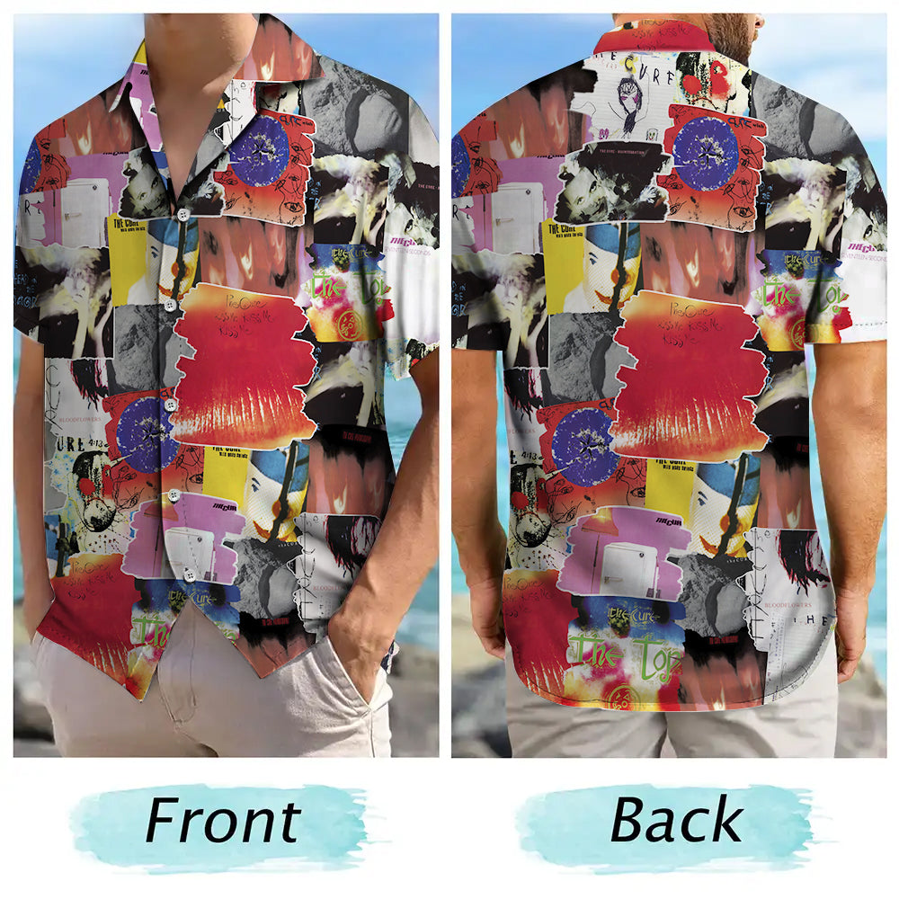 The Cure Albums Covers Collage Unisex Hawaiian Shirt