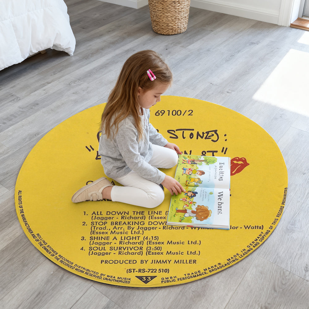 Rolling Stones – Exile On Main St. Album Music CD Round Rug