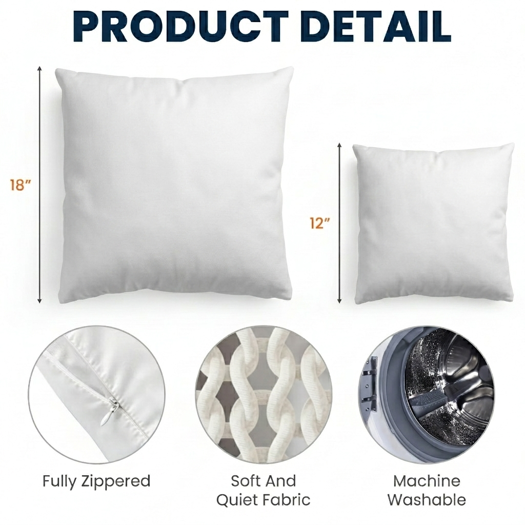 Metallica self-title Album Cover Canvas Pillow (Insert Included)