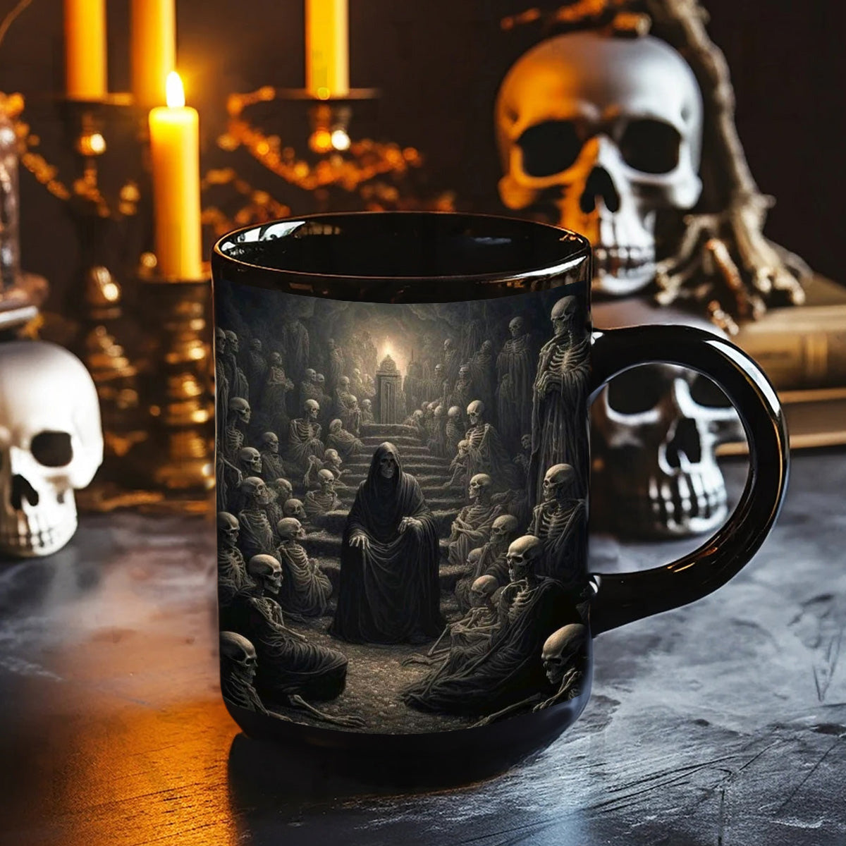 Skull Dark Tattoo Accent Mug