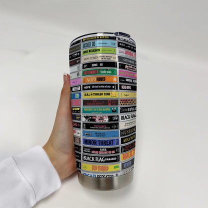 Classic Punk Rock  Tapes Cassette 20oz Tumbler