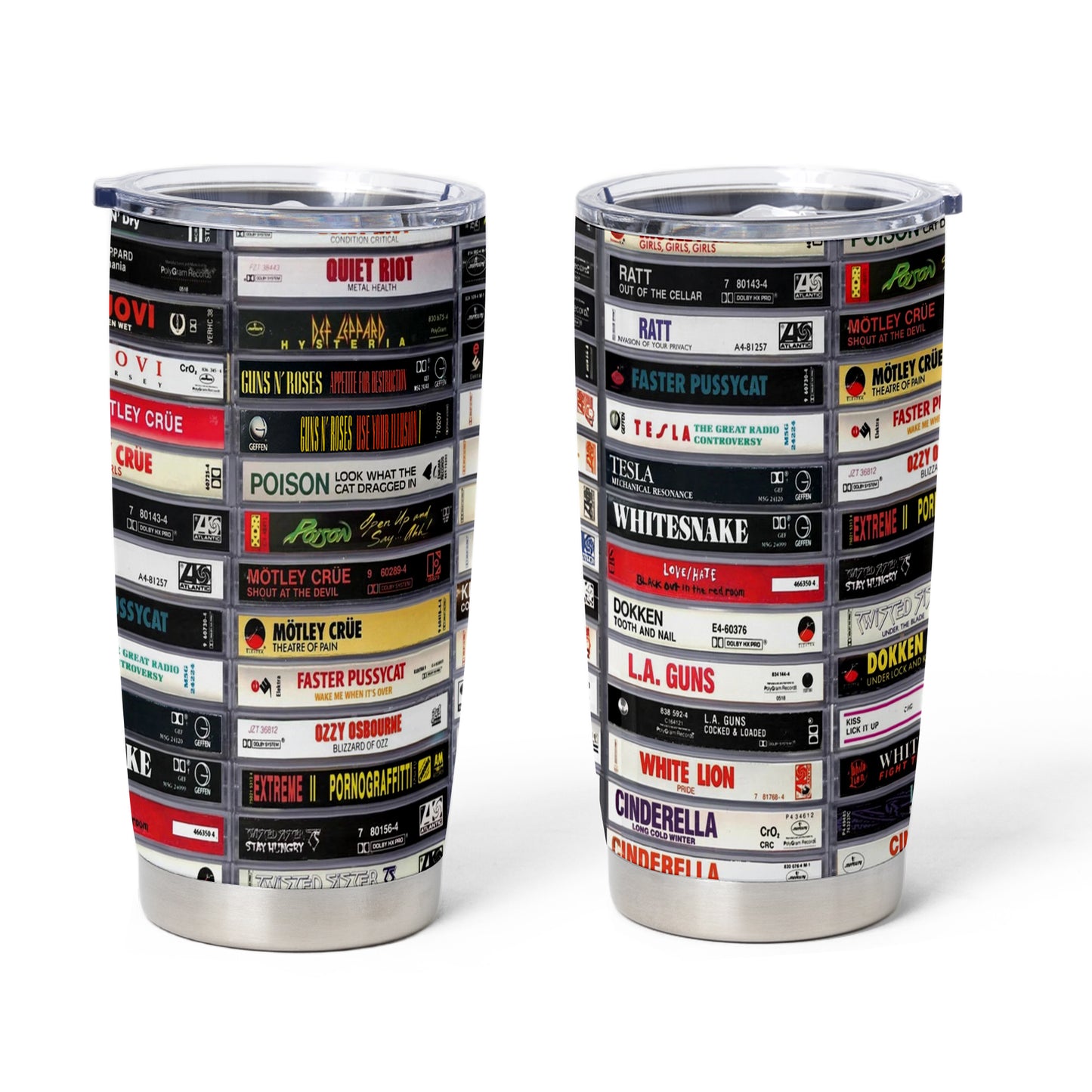 Metal Heavy Metal Kings Classic Rock Tapes Cassette 20oz Tumbler