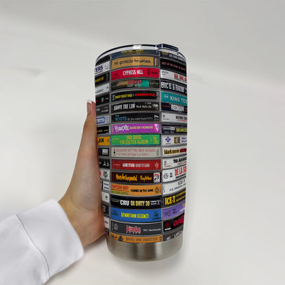 Classic 80’s & 90’s Hip Hop Tapes Cassette 20oz Tumbler