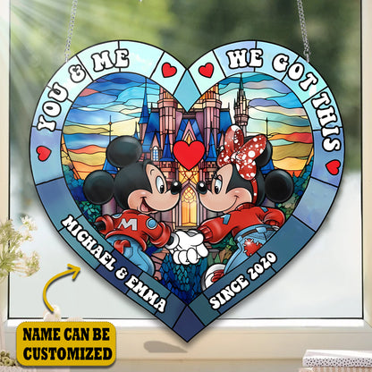 Couple Disney You & Me We Got This Customized Acrylic Window