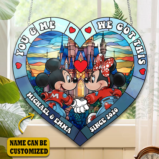 Couple Disney You & Me We Got This Customized Acrylic Window