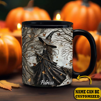 Beautiful Witch Personalized Halloween Accent Mug