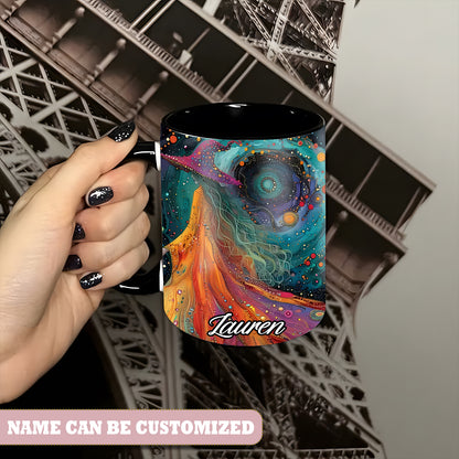 Beautiful Colorful Witch Personalized Accent Mug