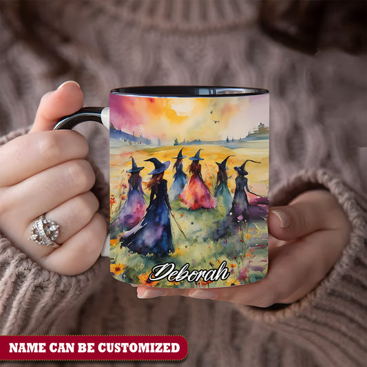 Beautiful Witch Friend Personalized Halloween Accent Mug