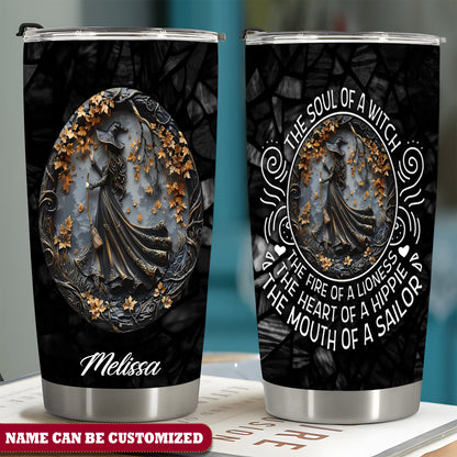 Beautiful Witch Personalized The Soul Of A Witch 20Oz Tumbler