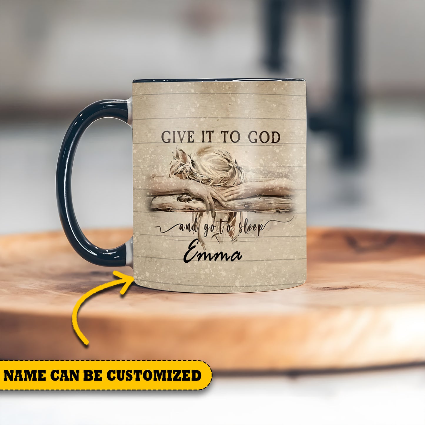 Woman Give It To God Personalized Accent Mug