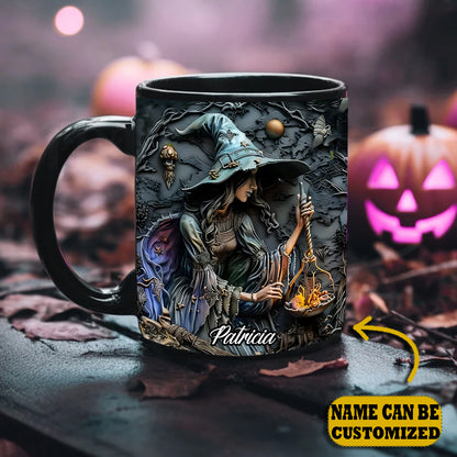 Beautiful Witch Magic Personalized Halloween Accent Mug