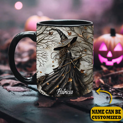 Beautiful Witch Personalized Halloween Accent Mug