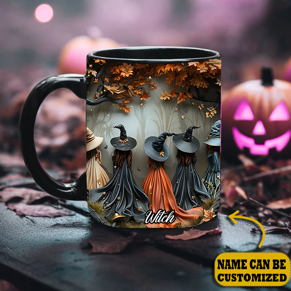 Witch Friend Magic Personalized Halloween Accent Mug