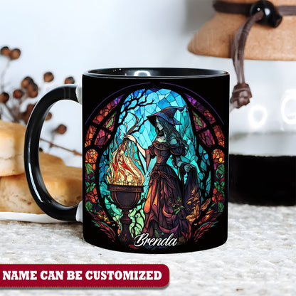 Beautiful Witch Magical  Personalized Halloween Accent Mug