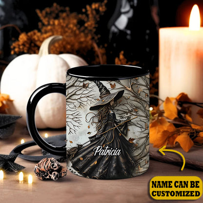 Beautiful Witch Personalized Halloween Accent Mug