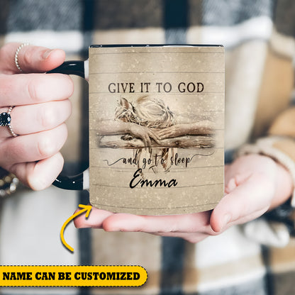 Woman Give It To God Personalized Accent Mug