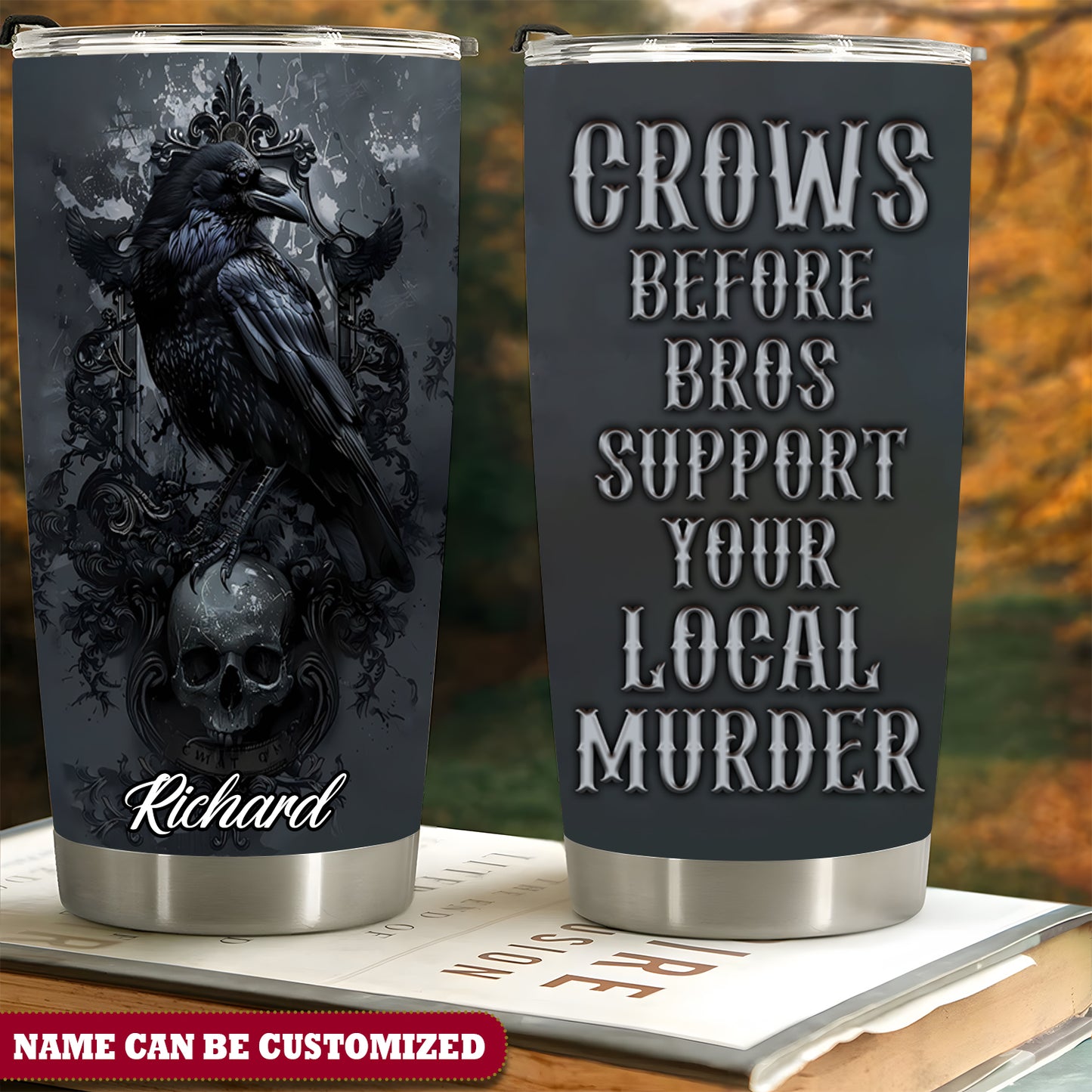 Raven Crow Before Bros Personalized 20Oz Tumbler