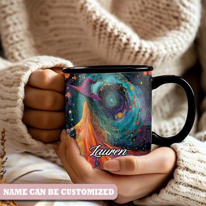 Beautiful Colorful Witch Personalized Accent Mug