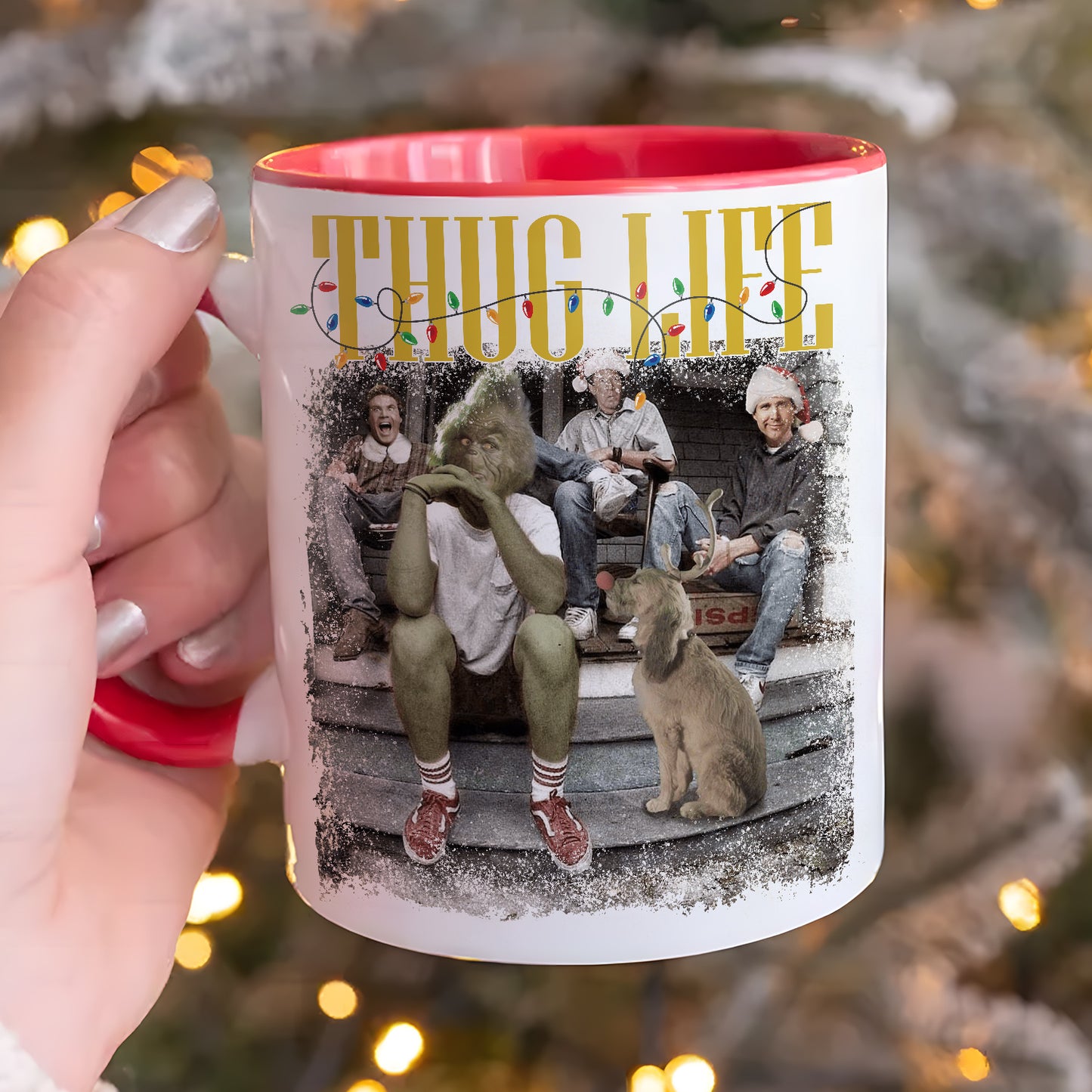 Funny Christmas Movie Thug Life Accent Mug