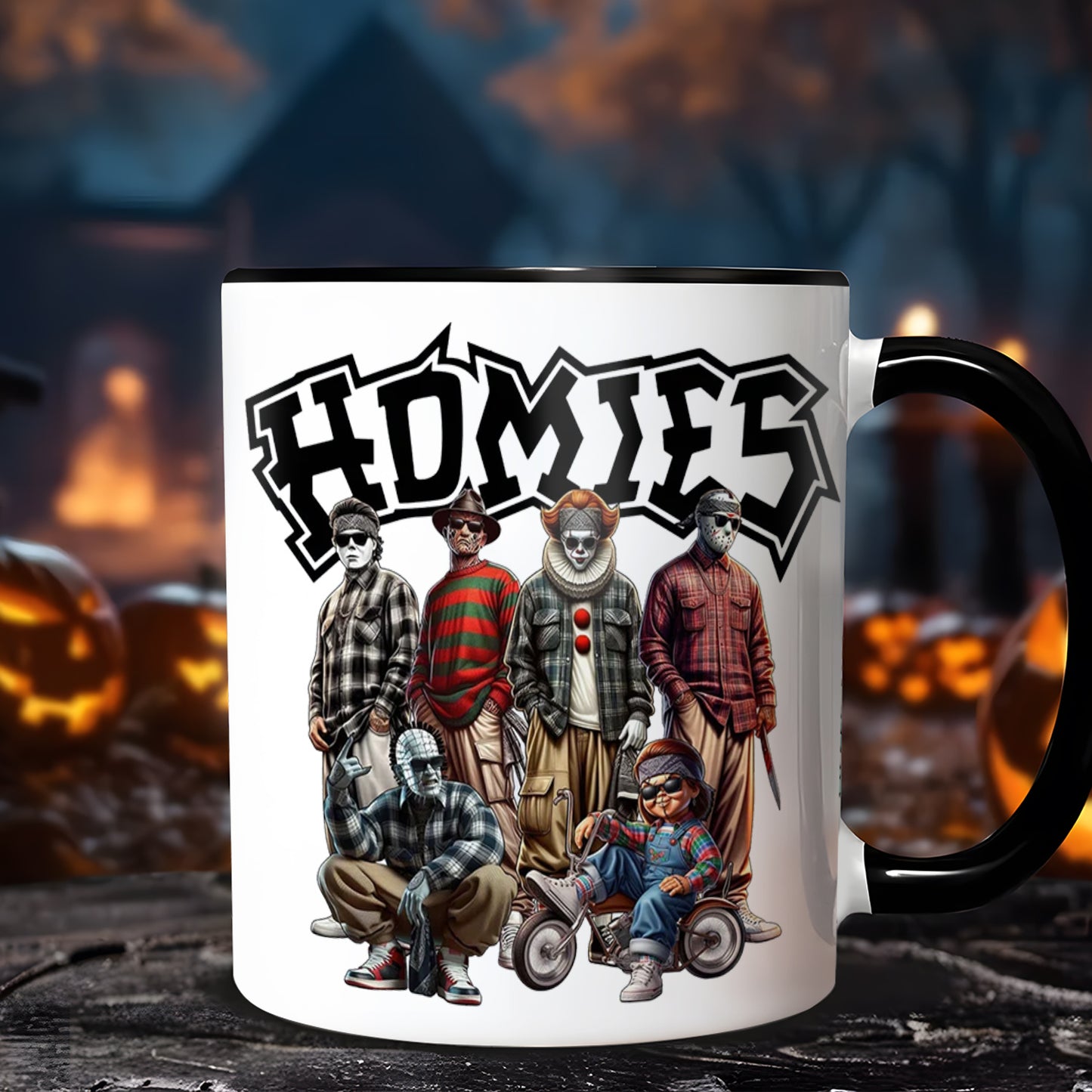 Halloween Horror Character Movies Homies Accent Mug