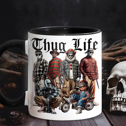 Halloween Horror Character Movies Thug Life Accent Mug