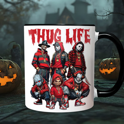 Halloween Horror Character Movies Thug Life Accent Mug Version 2