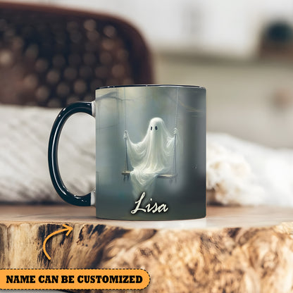 Cute Ghost Halloween Personalized Accent Mug