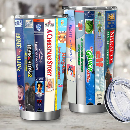 Classic Christmas VHS Movie Tumbler 20oz