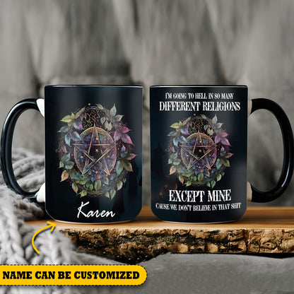 Mystical Witch Personalized Accent Mug