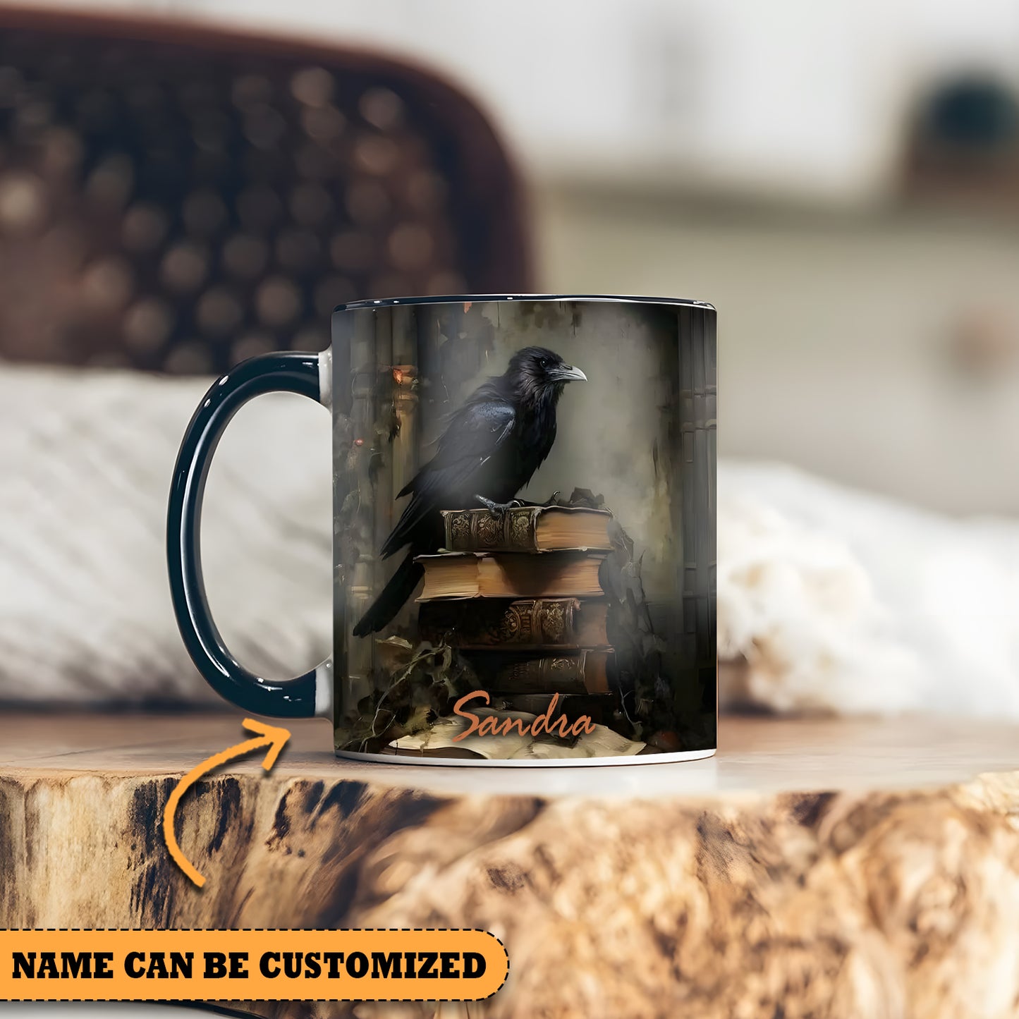 Raven Witches Personalized Halloween Accent Mug