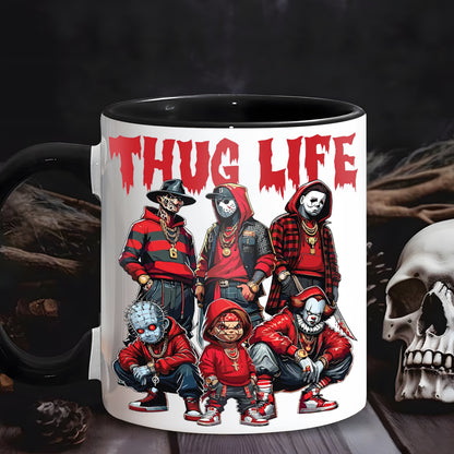 Halloween Horror Character Movies Thug Life Accent Mug Version 2