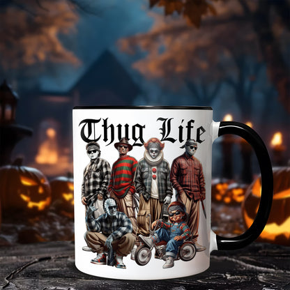 Halloween Horror Character Movies Thug Life Accent Mug