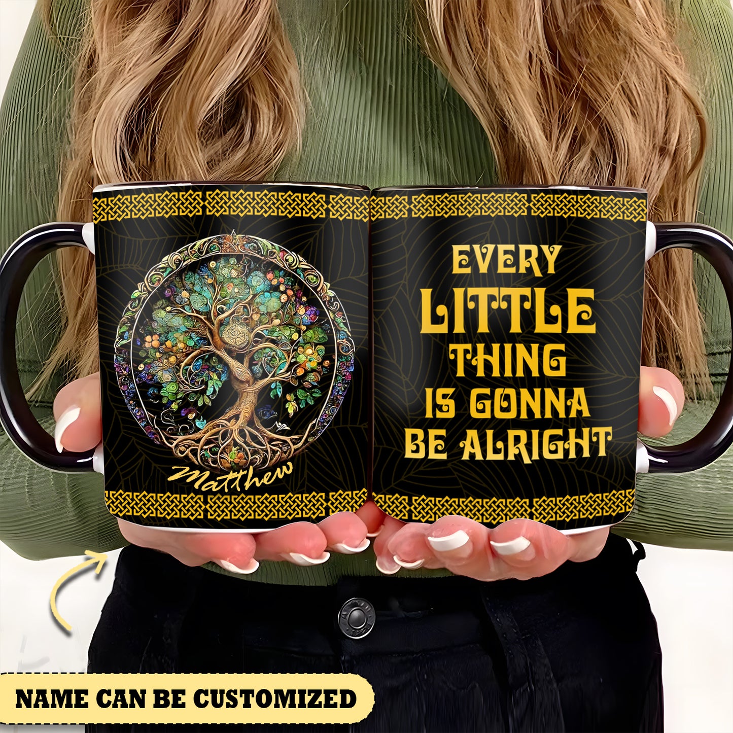 Tree Of Life Every Little Thing Is Gonna Be Alright Personalized Accent Mug