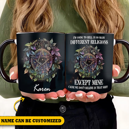 Mystical Witch Personalized Accent Mug