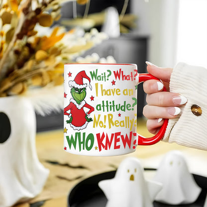 Funny Christmas Grinch Accent Mug