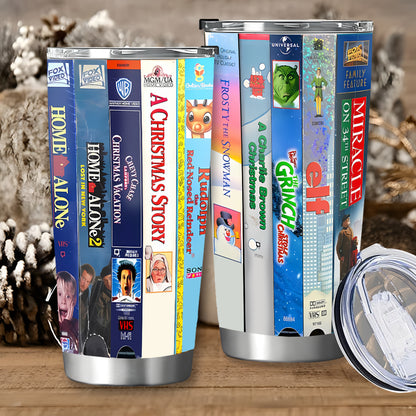 Classic Christmas VHS Movie Tumbler 20oz